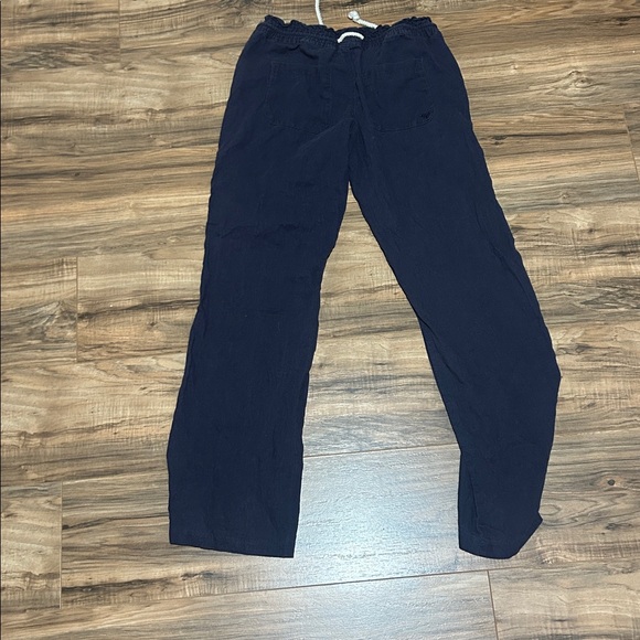 Navy Drawstring Pants - Picture 2 of 2